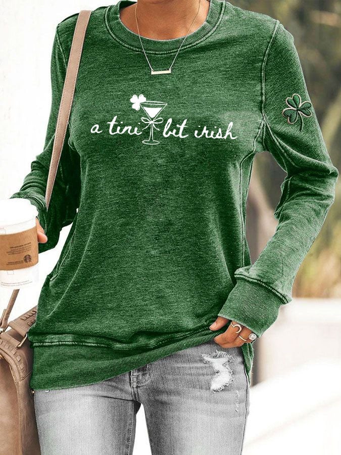 Women's A Tini Bit Irish Sweatshirt