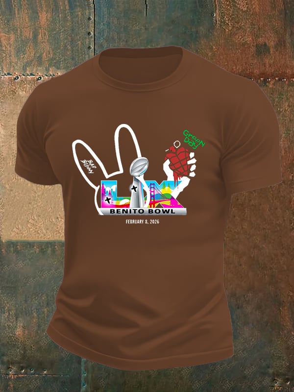 Men's  Opening And Halftime Shows Print Casual T-shirt