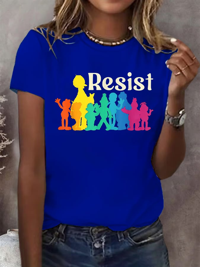 Women's Resist Printed Casual T-Shirt