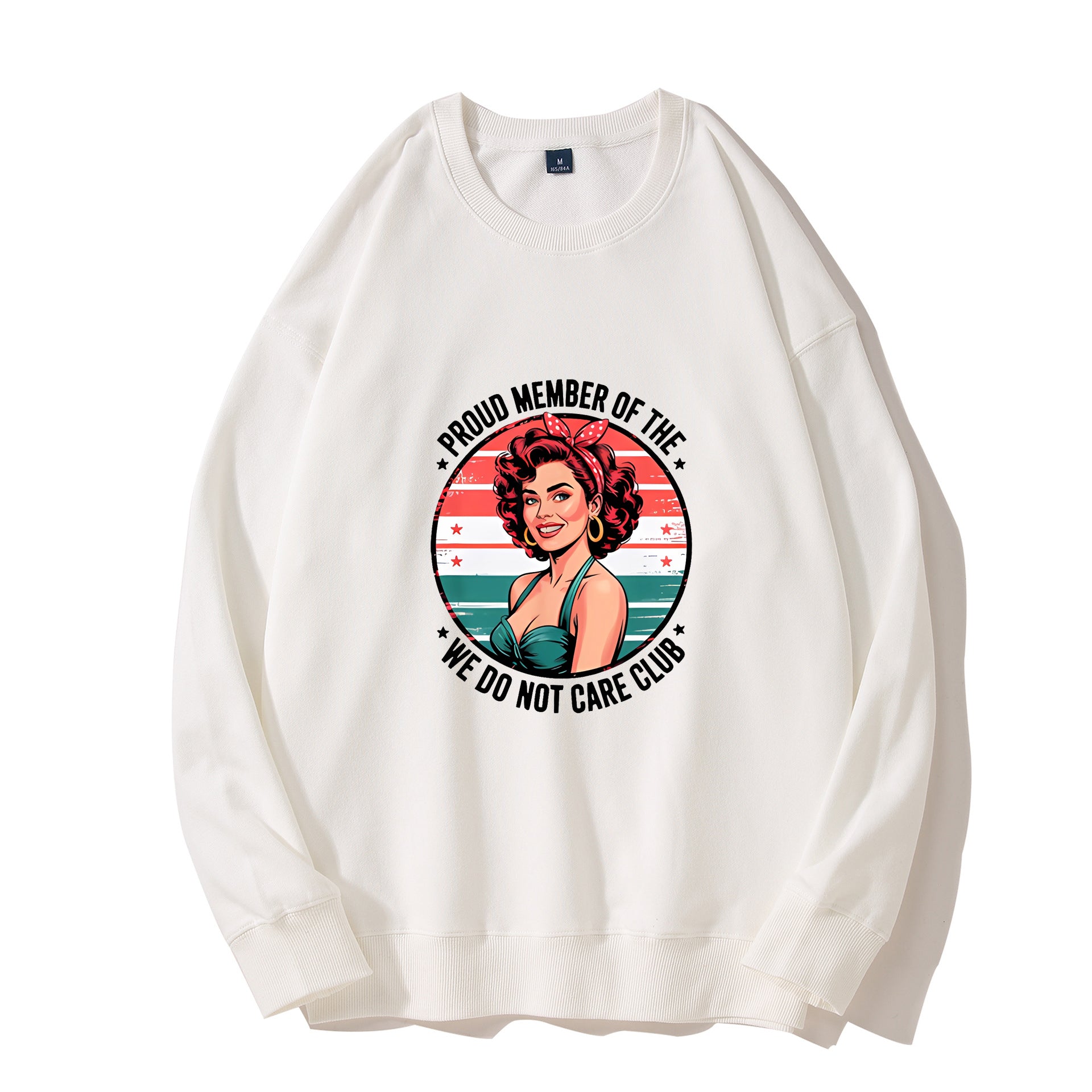 Women's Retro Fun We Don't Care About Menopause/Perimenopause Printed Sweatshirt