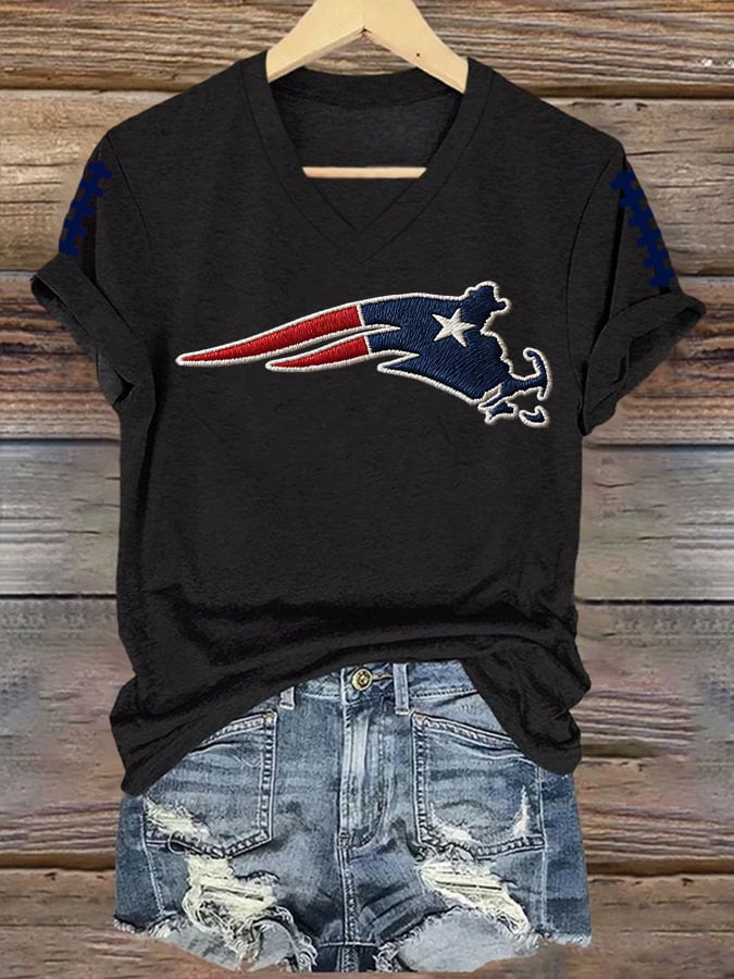 Women's Football Printed T-Shirt