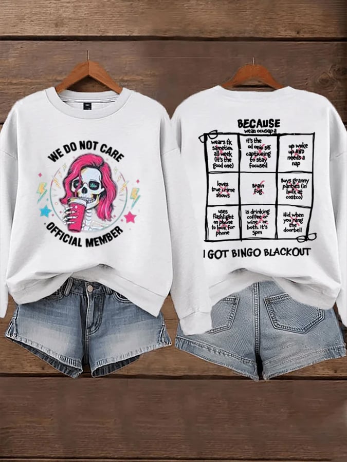 Women's  WDNC Menopause And Perimenopause Print Sweatshirt