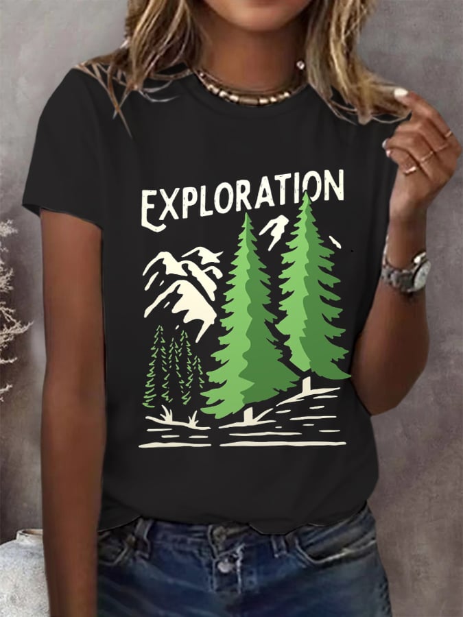Women's National Park Exploration Graphic Casual T-Shirt