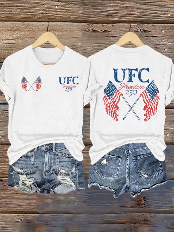 Women's  Freedom 250 Flags T-Shirt