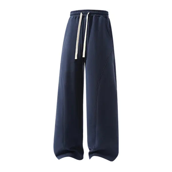 ❄️🖤 Unisex Fleece-Lined Casual Pants – Oversized Loose-Fit Drawstring Trousers 🔥✨👖