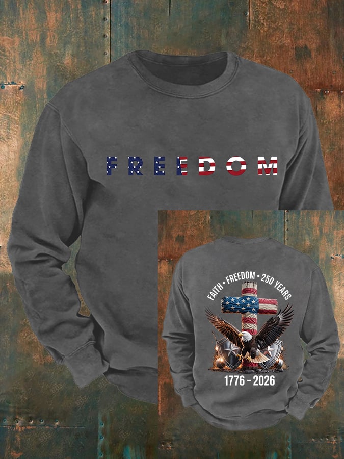 Men's   American 250th Print Sweatshirt
