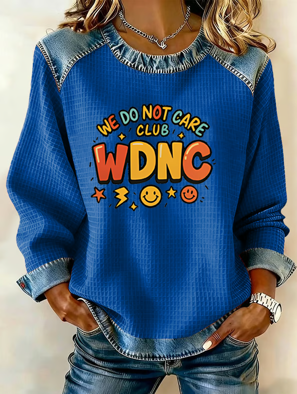 Women's  Retro Funny Proud Member Of Club We Do Not Care Menopause Perimenopause Print  Sweatshirt