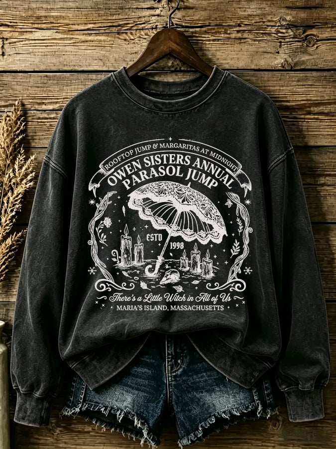 Women's Owens Sisters Print Casual Sweatshirt
