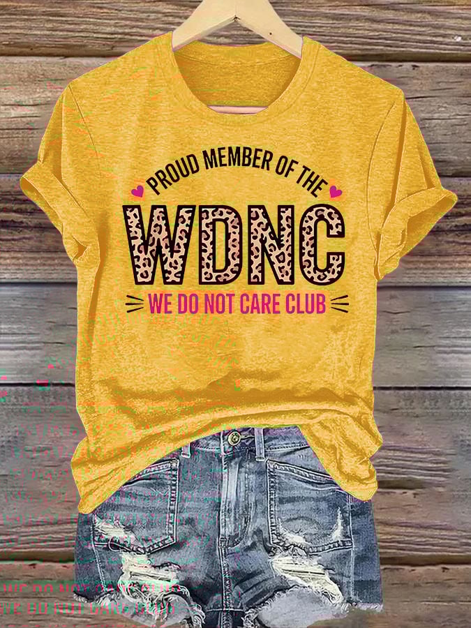 Women's  Retro Funny Proud Member Of Club Menopause Perimenopause Print T-Shirt