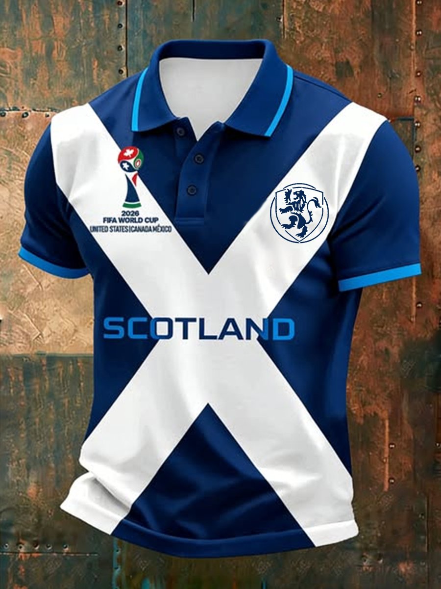 Men's UK Football Lover Scotland Short Sleeve t-Shirt