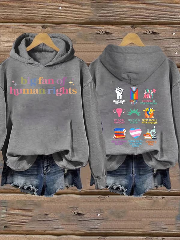 Women's  staunch supporter of human rights  Hoodie