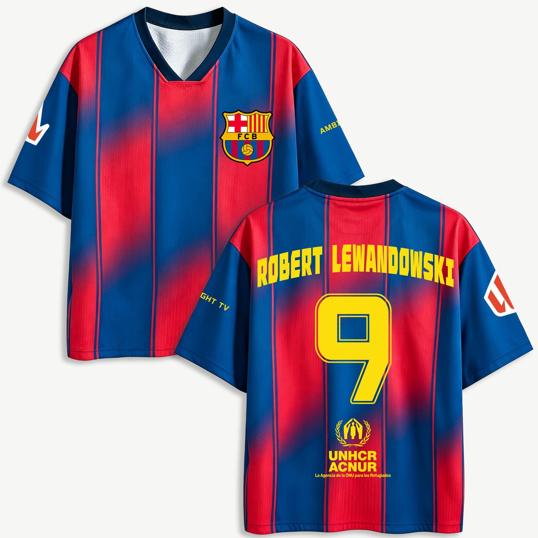 2026 Robert Lewandowski #9 Barcelona Mesh Jersey