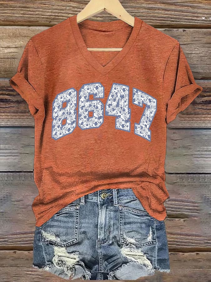 Women's 86/47 Flowers Print T-shirt