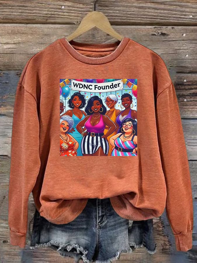 Women's  Retro Funny Proud Member Of Club We Do Not Care Menopause Perimenopause Print  Sweatshirt