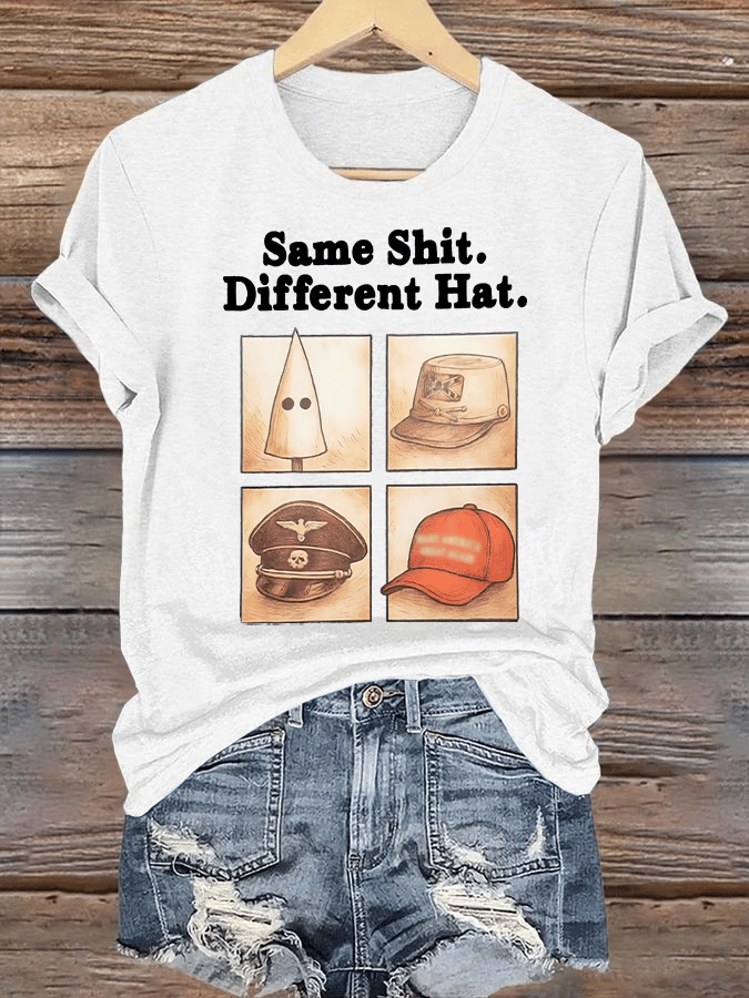 Women’s  Same Shit Different Hat  Print T-Shirt