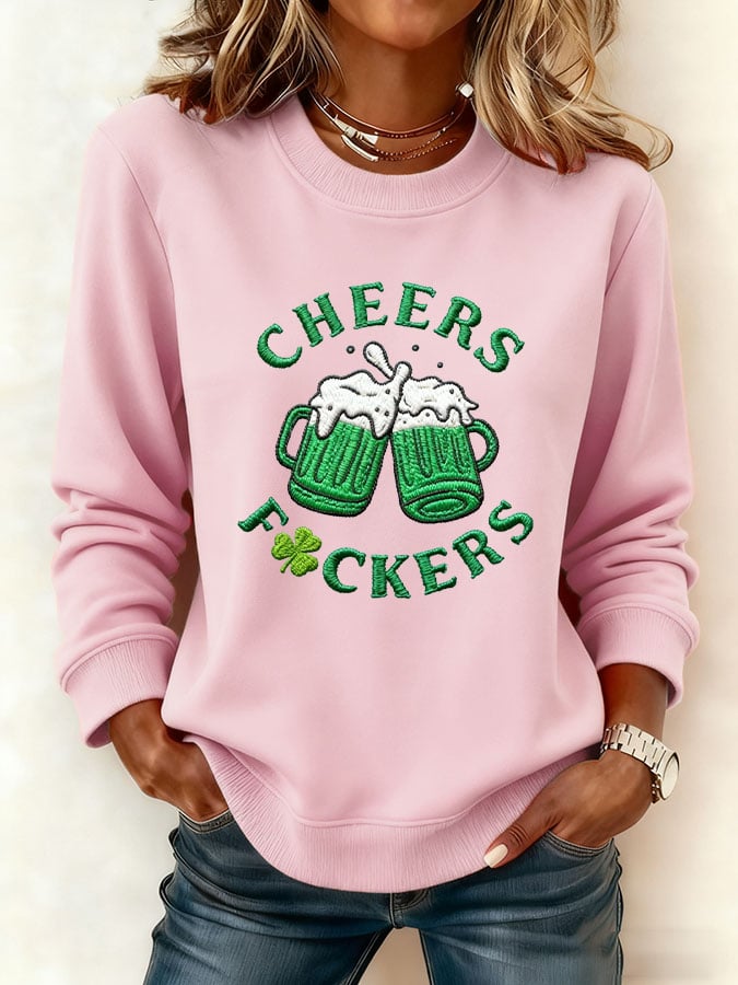 Women's St. Patrick's Day Printed Casual Sweatshirt