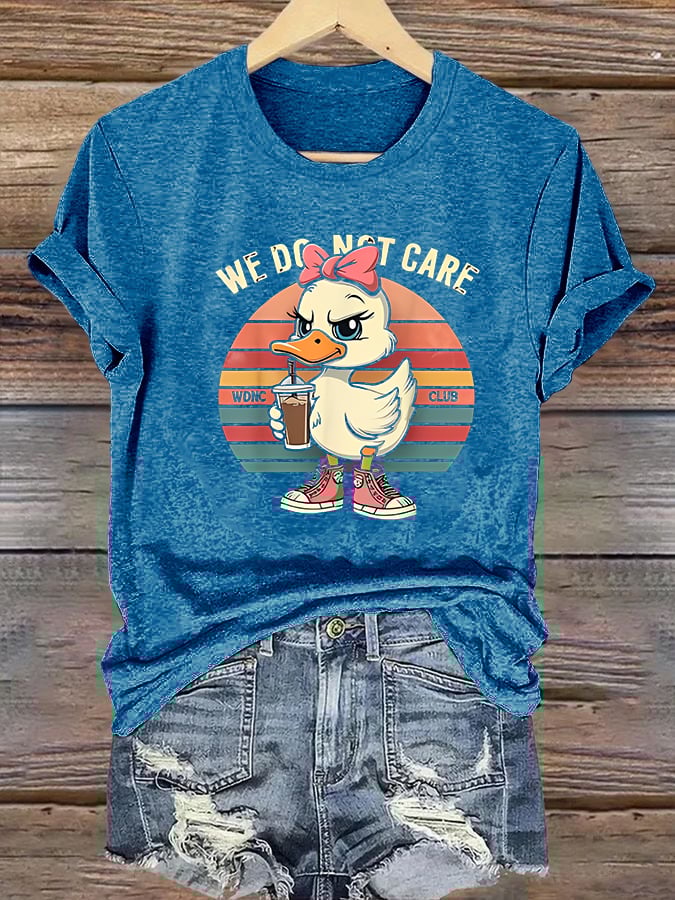 Women's  Retro Funny Proud Member Of Club We Do Not Care Menopause Perimenopause Print  T-Shirts