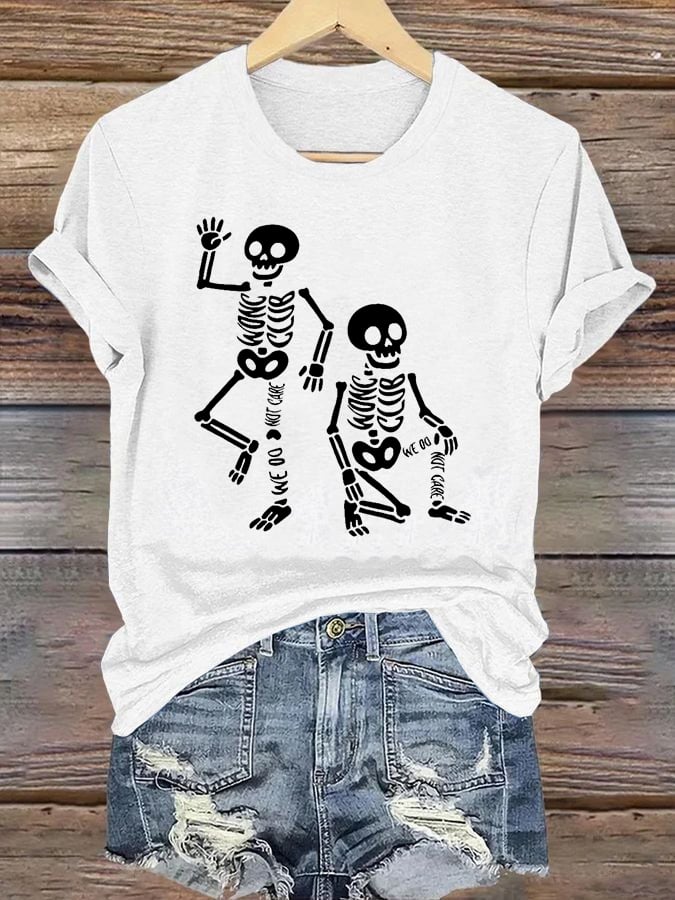 Women's Halloween WDNC Printed Casual T-Shirt