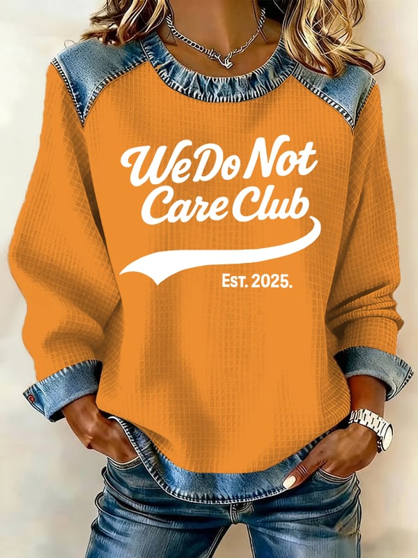 Women's  Retro Funny Proud Member Of Club We Do Not Care Menopause Perimenopause Print sweatshirt
