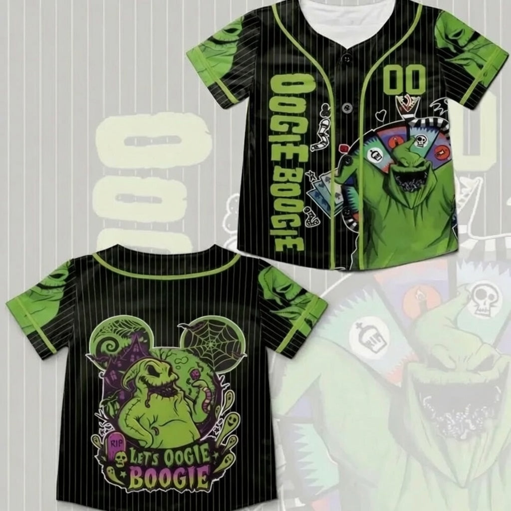 Unisex Personalized Oogie Boogie Inspired Baseball Jersey