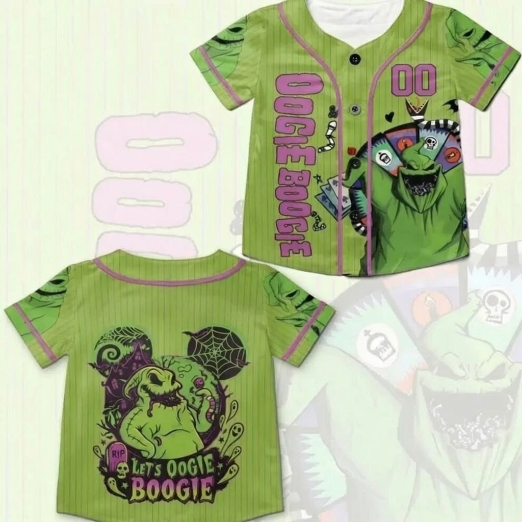 Unisex Personalized Oogie Boogie Inspired Baseball Jersey