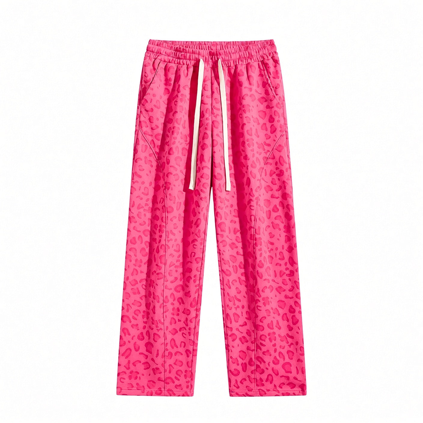 🐆 Unisex Cheetah Print Wide-Leg Pants – Casual Lounge Trousers 🔥