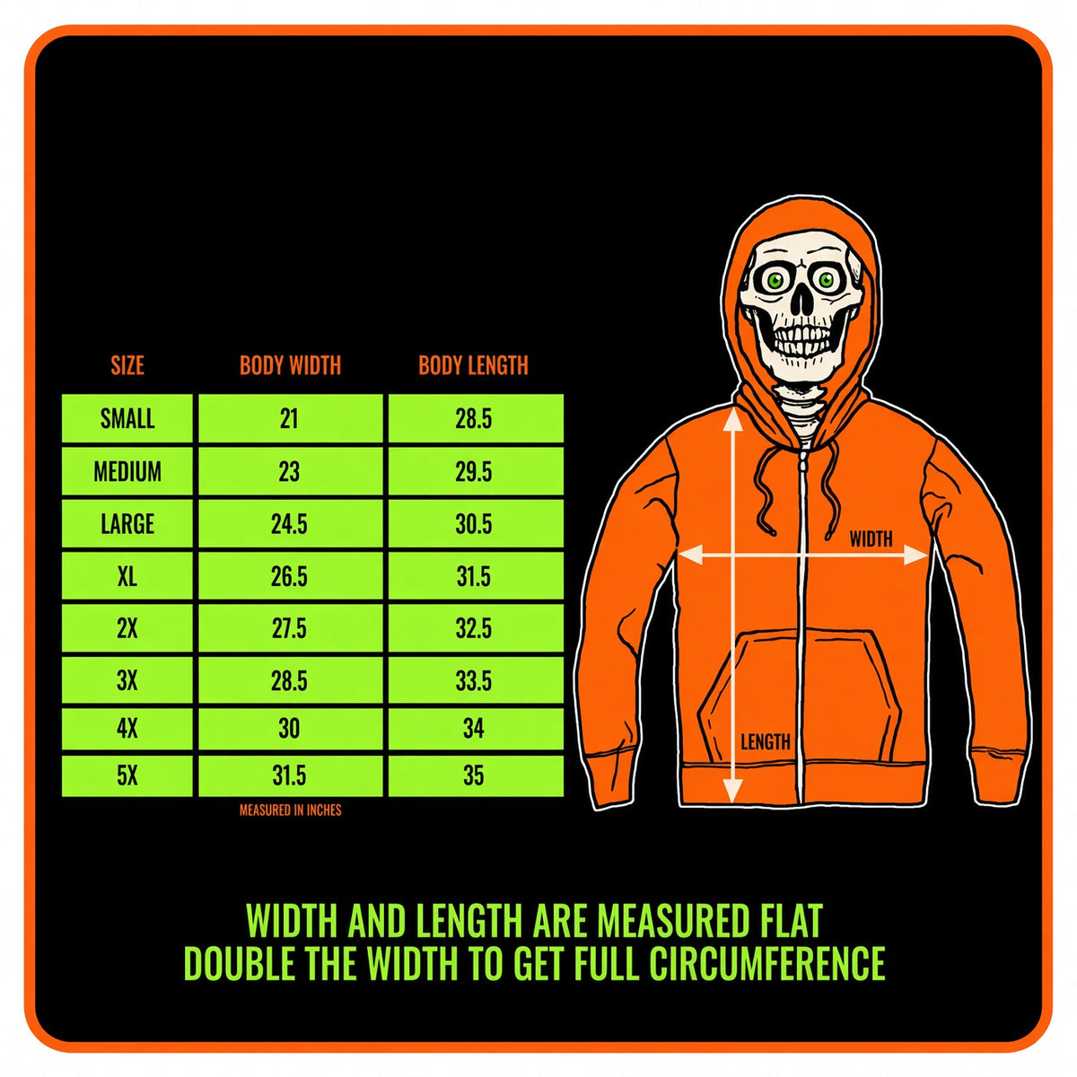 GHOST FACE SPOOF: SCARY MOVIE MUNCHIES - ZIP UP HOODIE