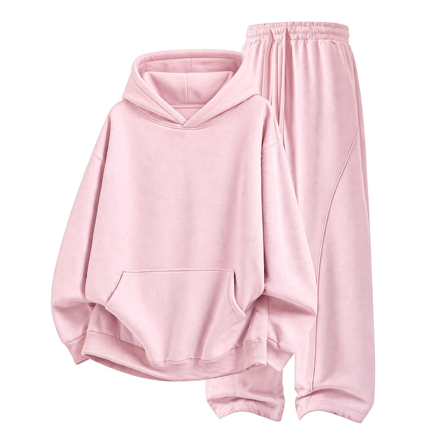Unisex Cozy Hoodie & Wide-Leg Pants Set – Relaxed Streetwear Outfit ☁️