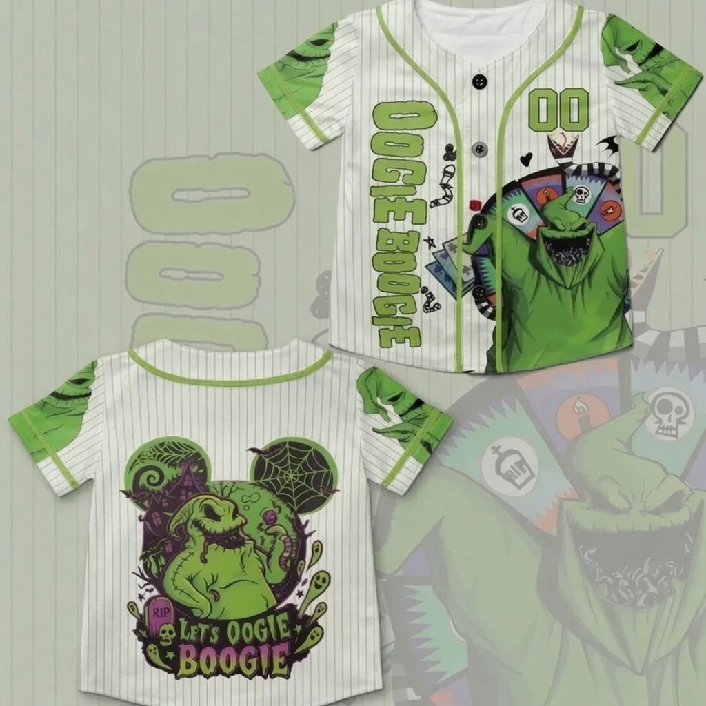 Unisex Personalized Oogie Boogie Inspired Baseball Jersey
