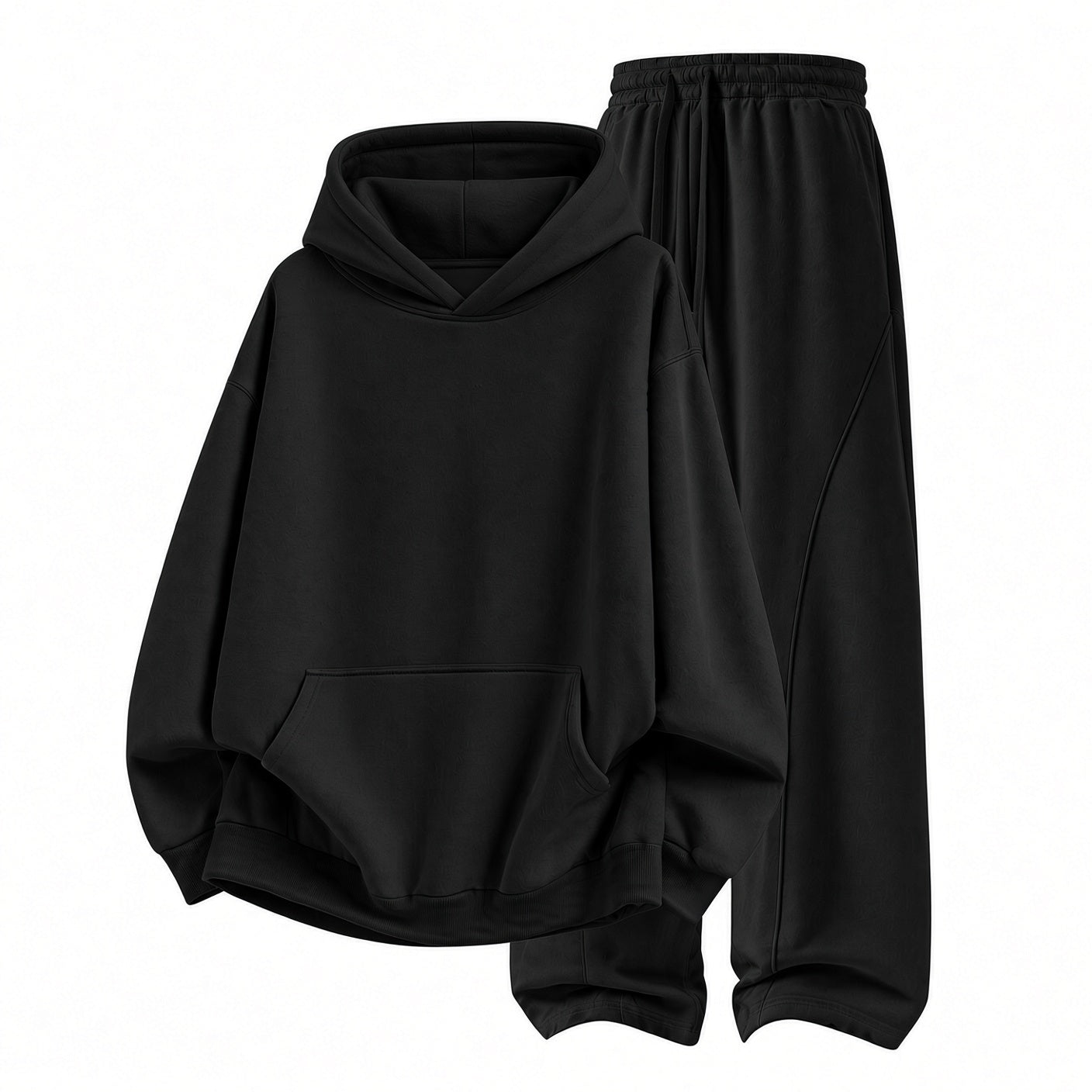 Unisex Cozy Hoodie & Wide-Leg Pants Set – Relaxed Streetwear Outfit ☁️
