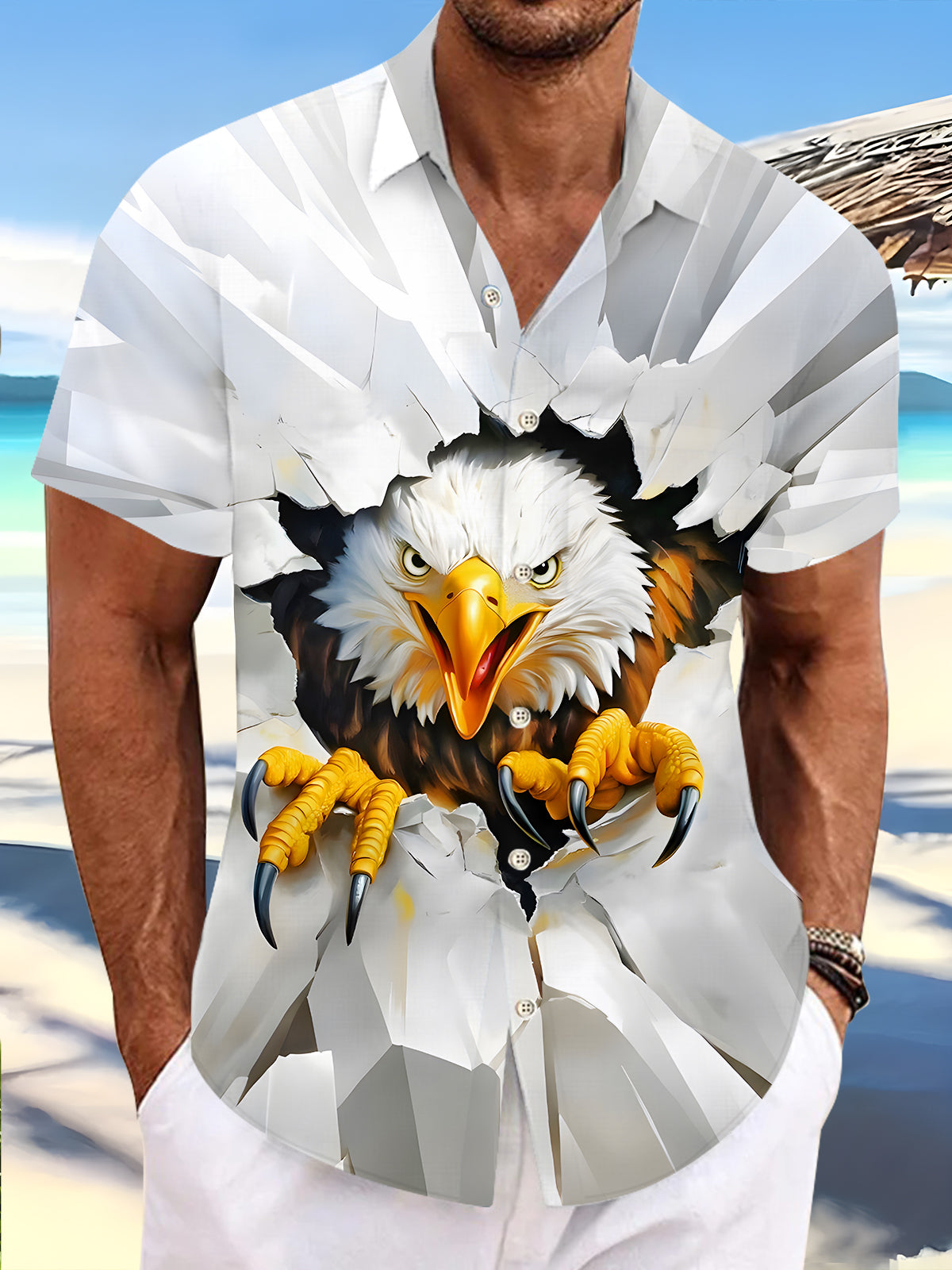 Eagle Men's Pocket Short Sleeve Shirts