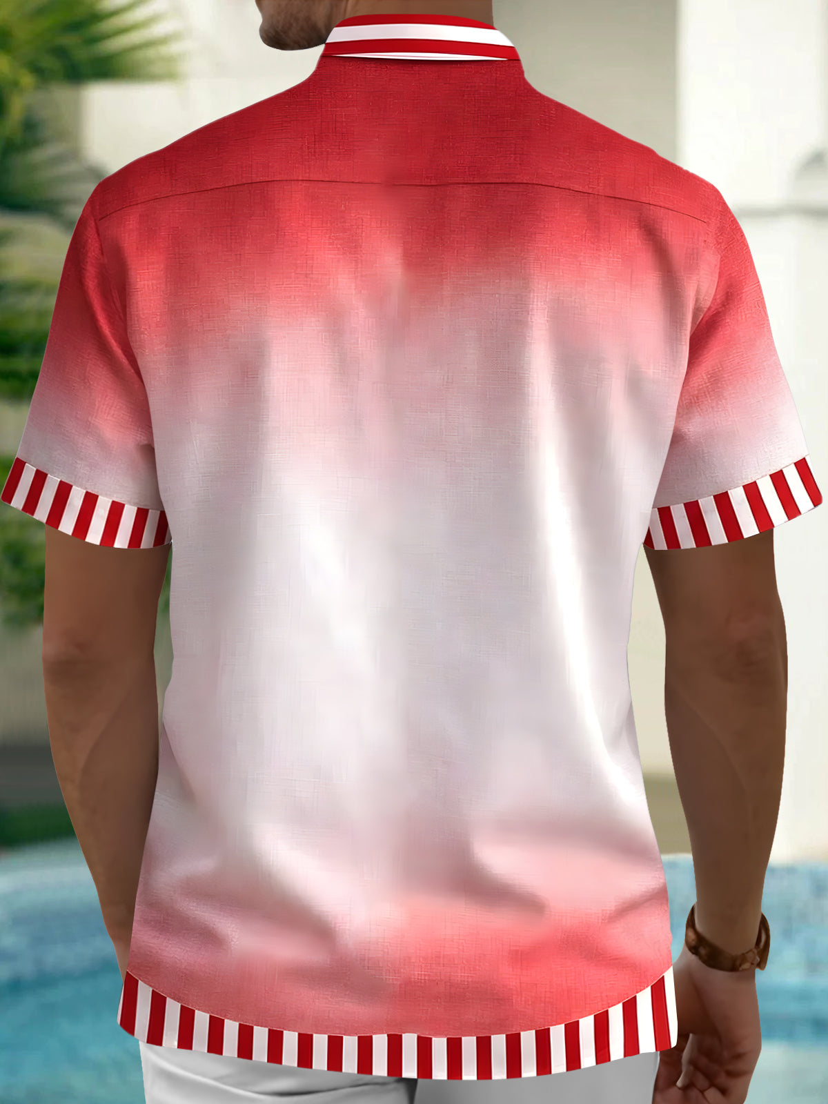 Independence Day Men's Pocket Short Sleeve Shirts