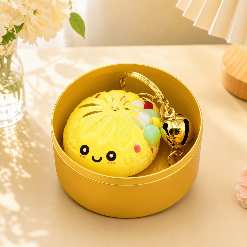 🔥 LAST DAY 50% OFF 🔥Glow In The Dark Kawaii Bao Bun Keychain