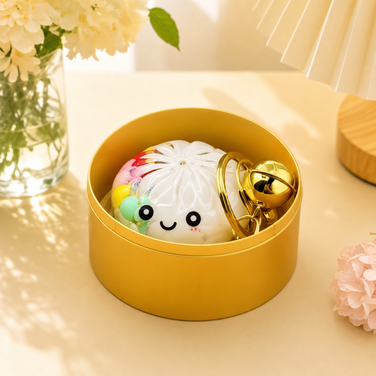🔥 LAST DAY 50% OFF 🔥Glow In The Dark Kawaii Bao Bun Keychain