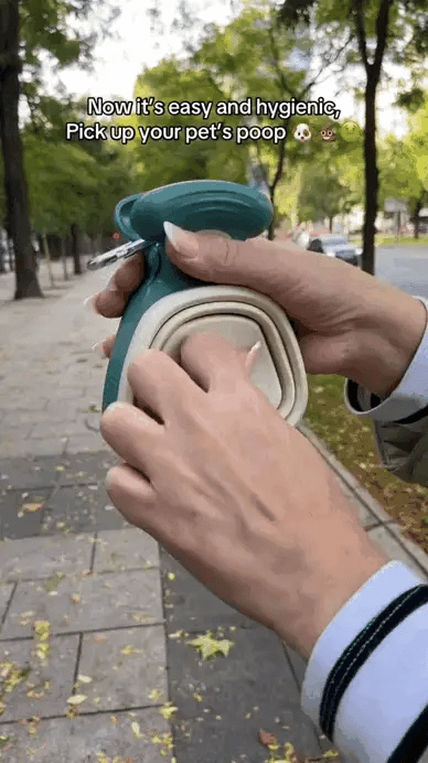 Portable folding pet poop catcher for outings💩