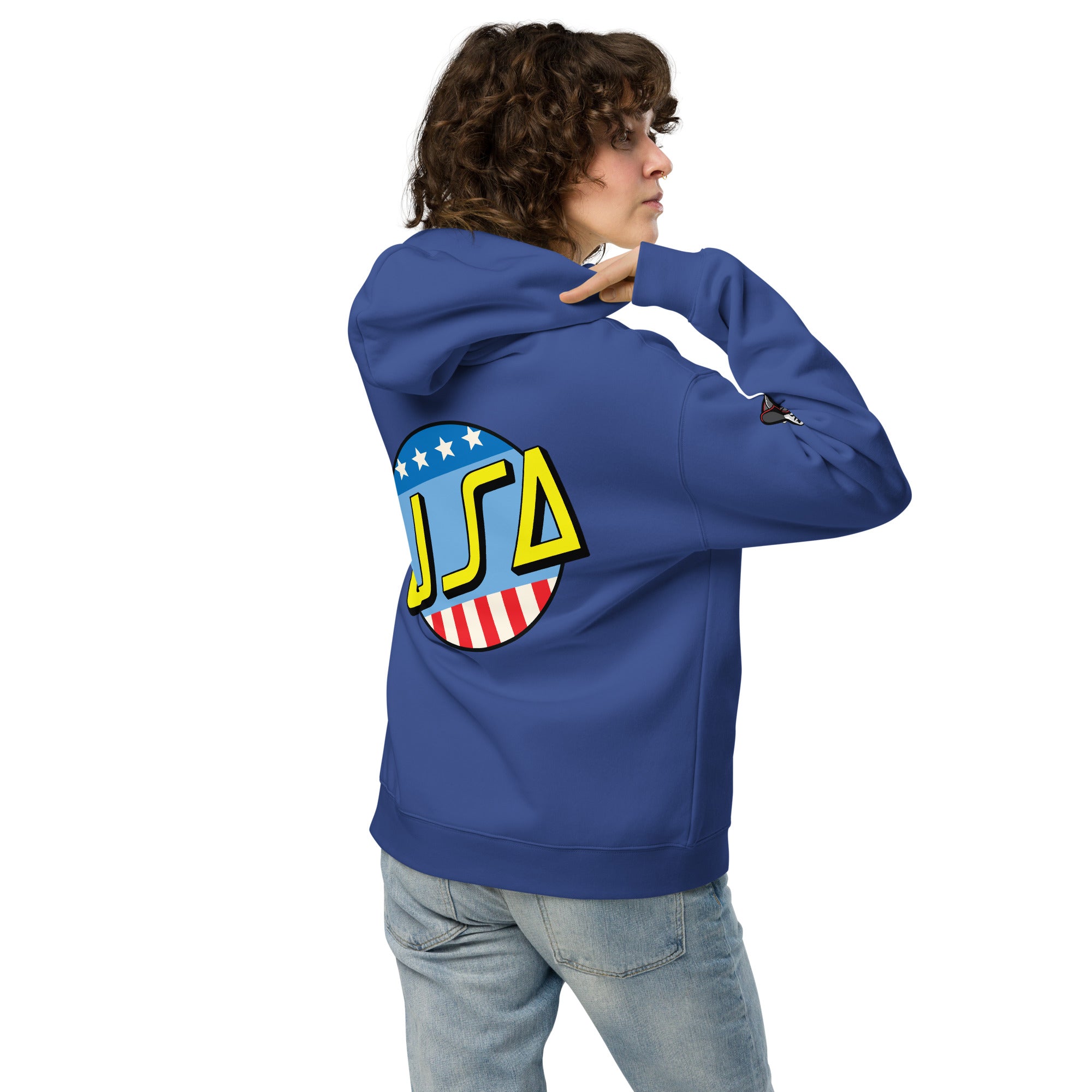 unisex USA Cruisin Oversized Hoodie