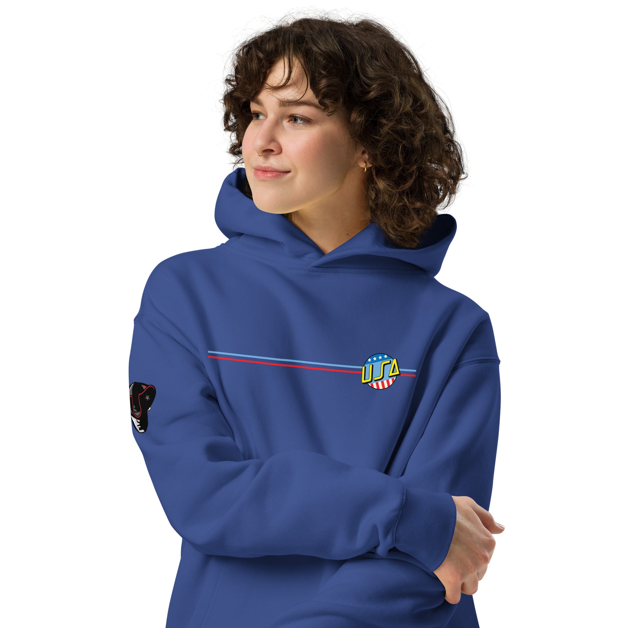 unisex USA Cruisin Oversized Hoodie