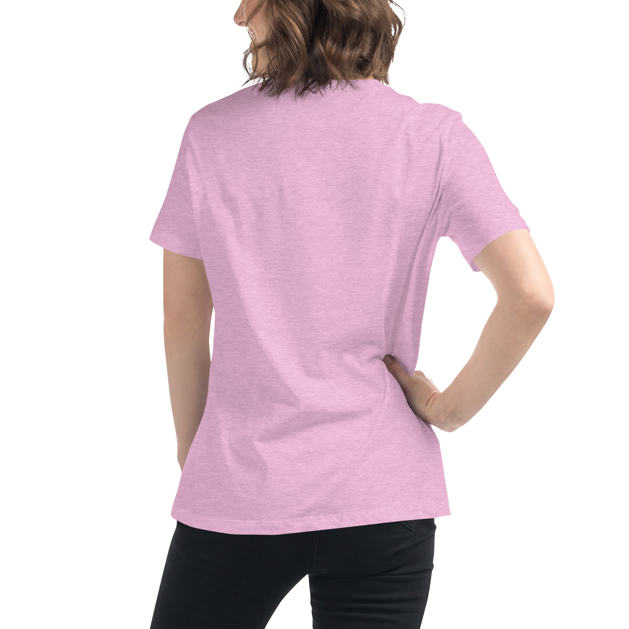 Patriotic Messy Hair Mom on a Women’s Relaxed T-Shirt